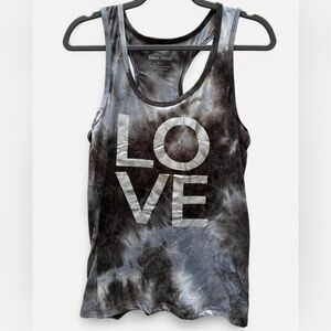 Emme Jordan Tie Dye Design LOVE Tank Top Size XL Athleisure Loungewear